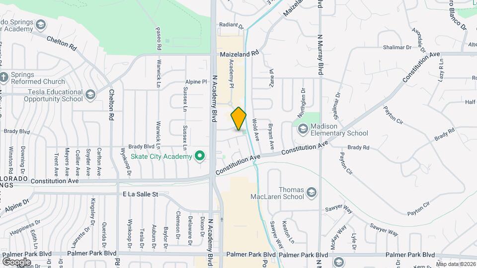 2051 N Academy Blvd Map and Location Details