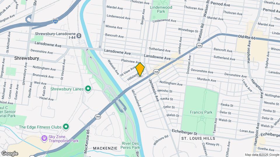 6933 Chippewa St, Unit 2W Map and Location Details