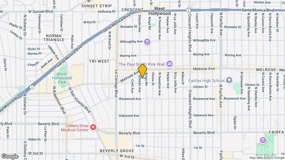 612 N Orlando Ave Map and Location Details