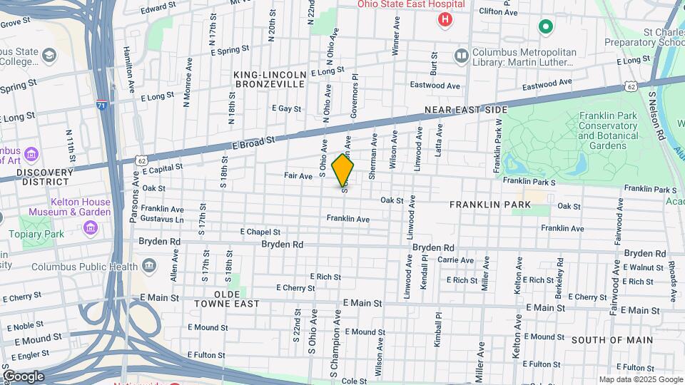 129-135 S Champion Ave Map and Location Details