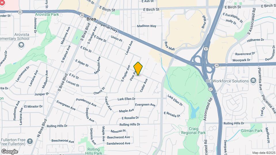 915 Hickory St Map and Location Details