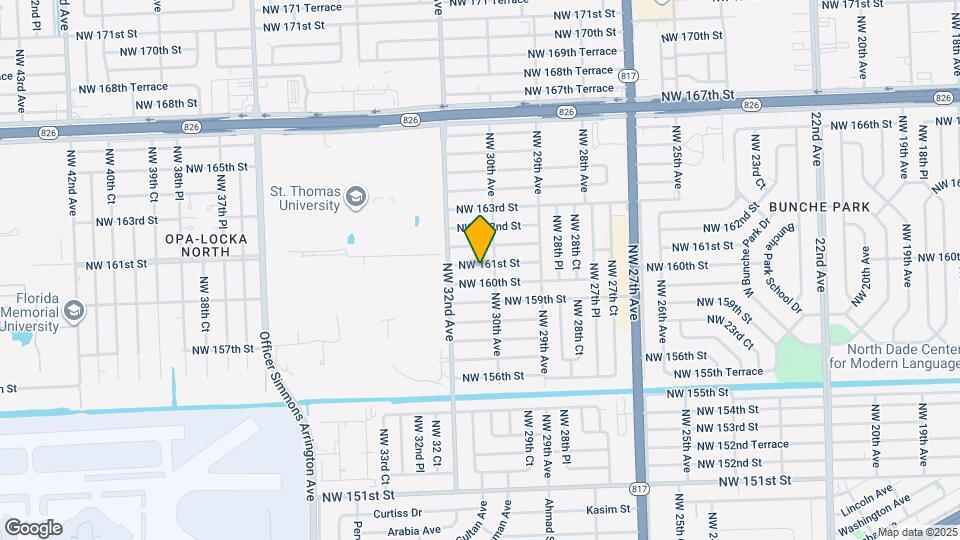 3020 NW 161st St Map and Location Details