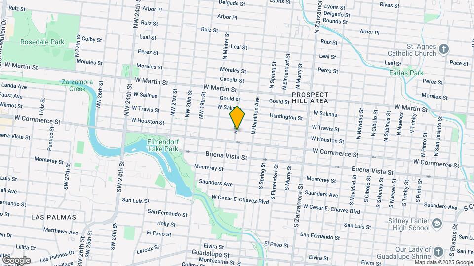 3234 W Houston St Map and Location Details