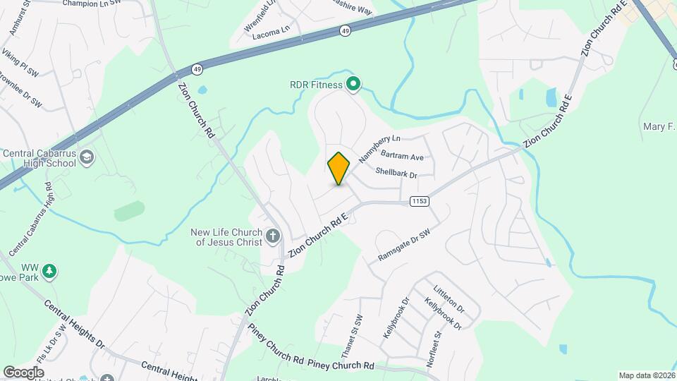 650 Nannyberry Ln Map and Location Details