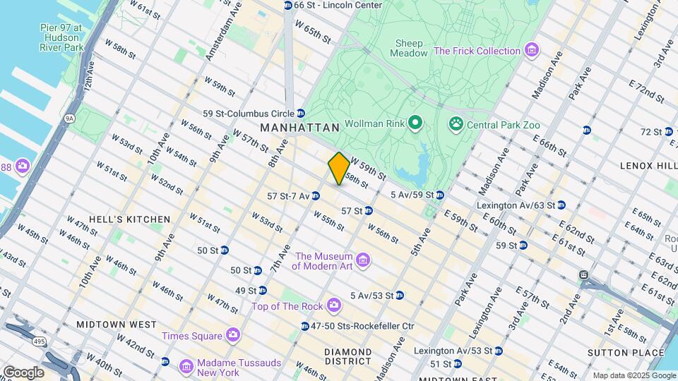 142 W 57th St Map and Location Details