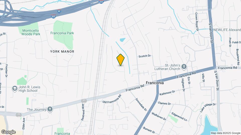 6203 Franconia Forest Ct Map and Location Details
