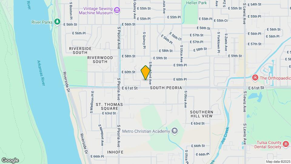 6038 S Rockford Ave Mapa y Detalles de la Ubicación