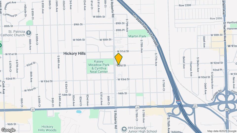 7943 W 92nd St Map and Location Details