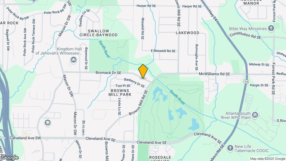 317 Bromack Dr SE Map and Location Details