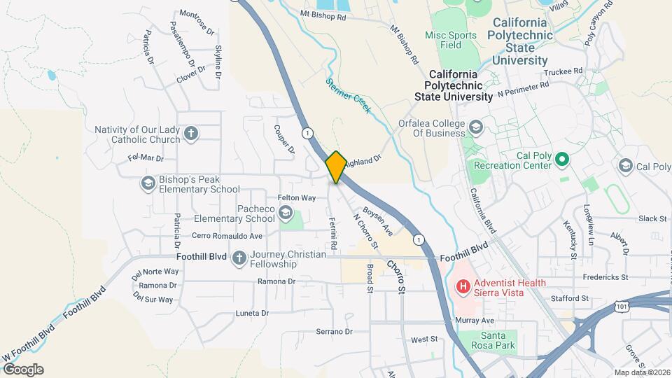 491 N Chorro St Map and Location Details