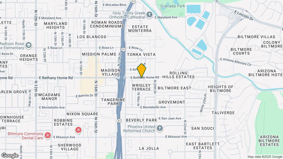 1909 E Bethany Home Rd Map and Location Details