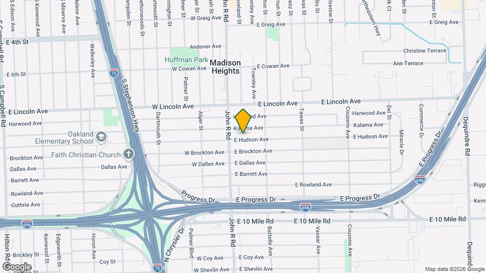 53 E Hudson Ave Map and Location Details