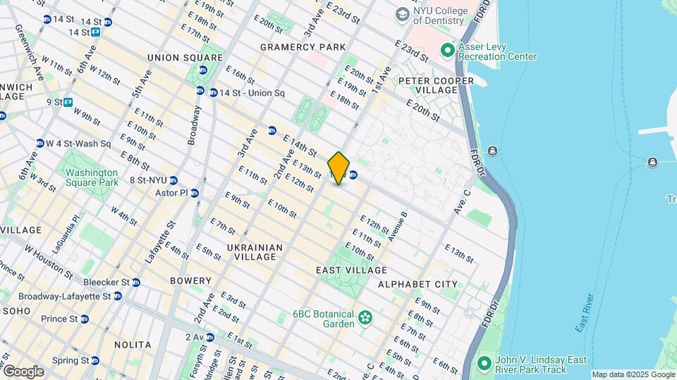 420 E 13th St Mapa y Detalles de la Ubicación