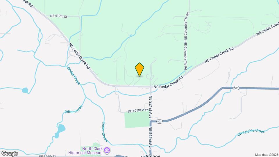 21814 NE Cedar Creek Rd Map and Location Details