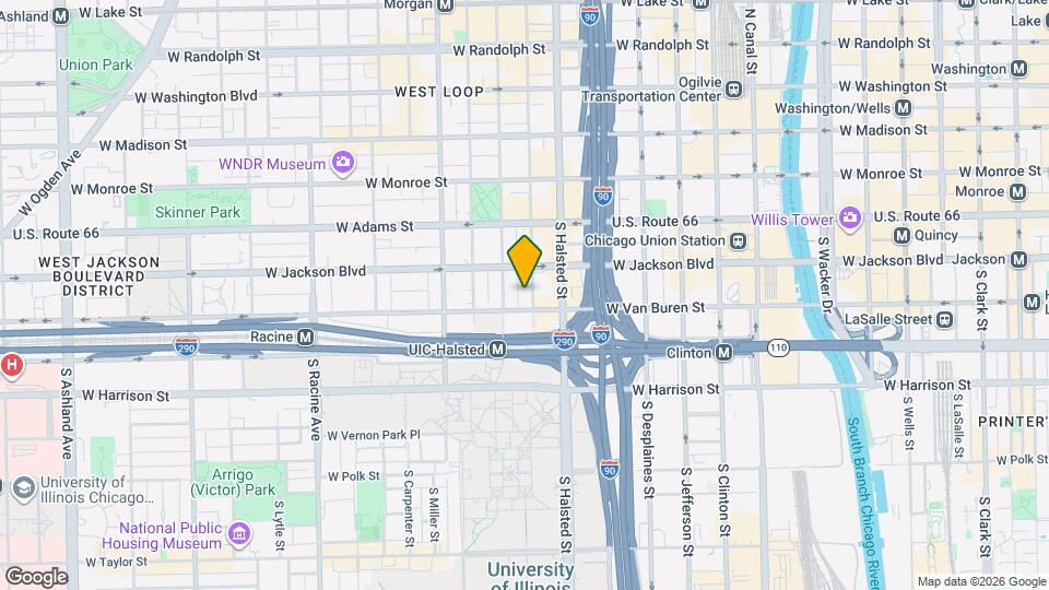 801 W Van Buren St Map and Location Details