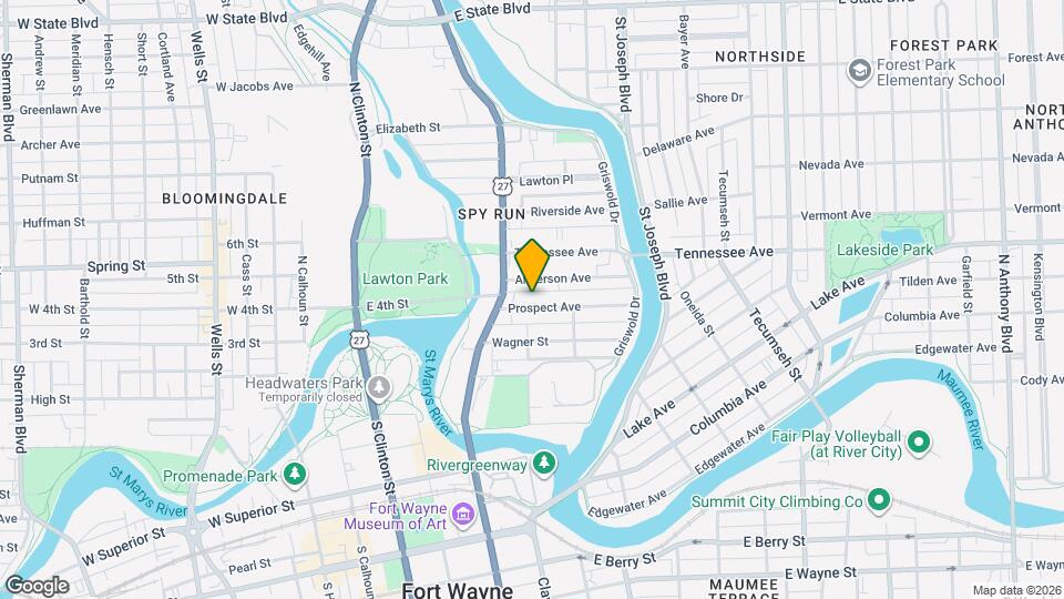 601 Prospect Ave Map and Location Details