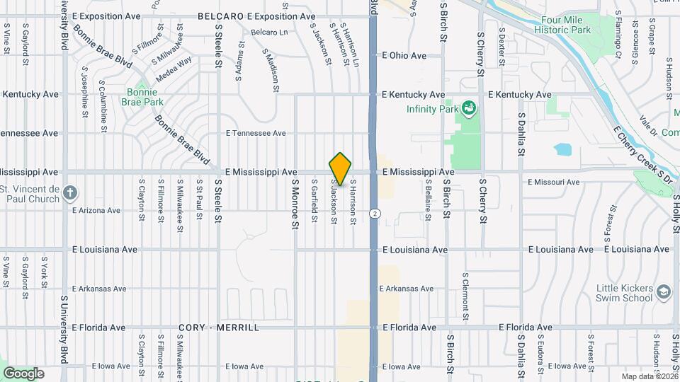 1144 S Jackson St Map and Location Details