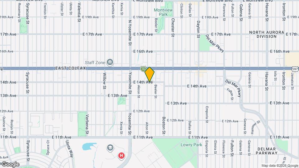 1390 Alton St Map and Location Details