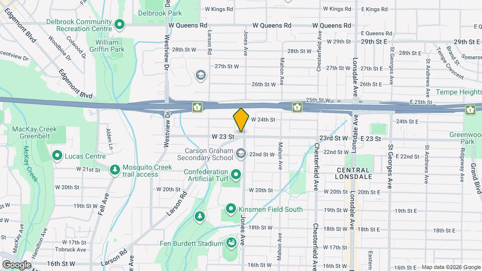 404 W 23 St Map and Location Details