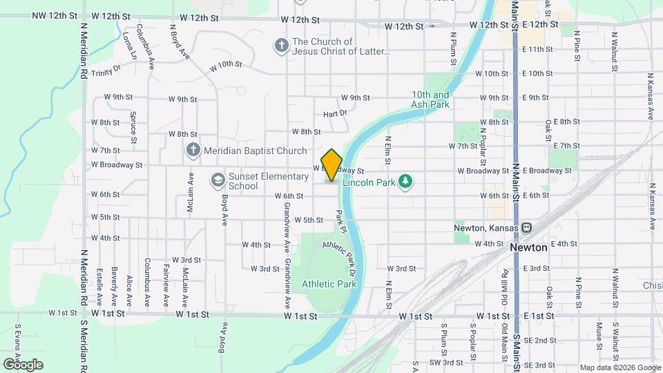 609 Park Pl Map and Location Details