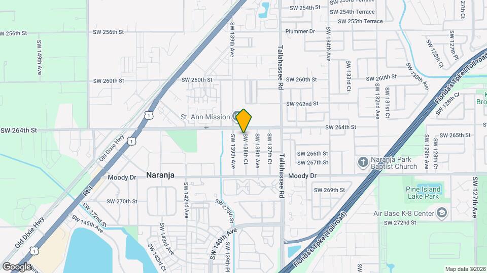 26420 SW 138th Ct Map and Location Details