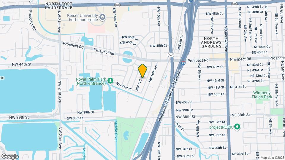 4190 NW 11th Ave Map and Location Details