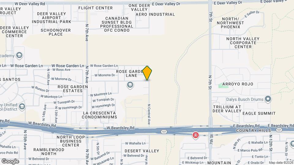 7 W Mohawk Dr, Unit Carefree Mapa y Detalles de la Ubicación
