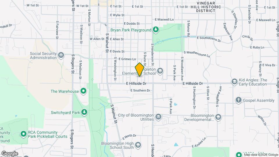 1409 S Palmer Ave Map and Location Details