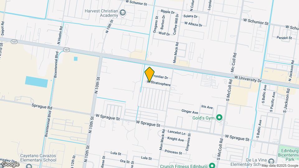 3834 W Stratosphere Dr Mapa y Detalles de la Ubicación