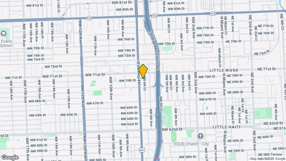 6960 NW 6th Ct Mapa y Detalles de la Ubicación