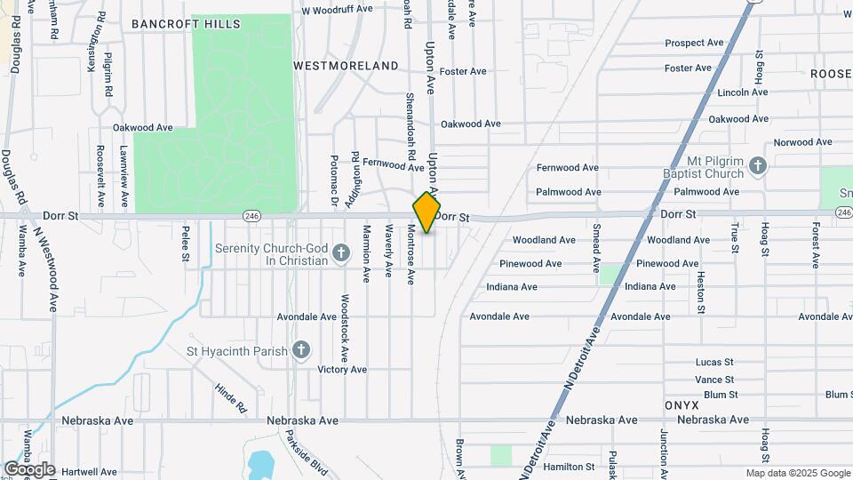 1203 Upton Ave Map and Location Details