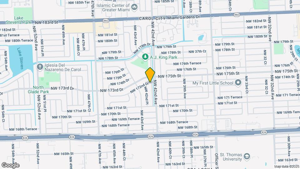 17260 NW 42nd Ct Map and Location Details