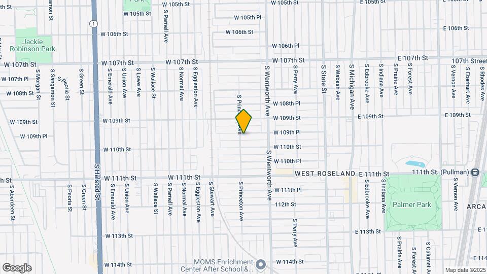 257 W 109th Pl Map and Location Details