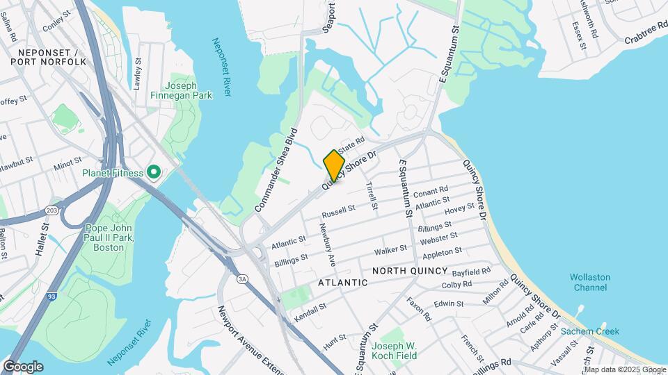 185 Quincy Shore Dr, Unit A28 Mapa y Detalles de la Ubicación