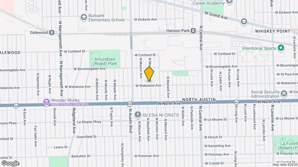 1704 N Mayfield Ave Map and Location Details