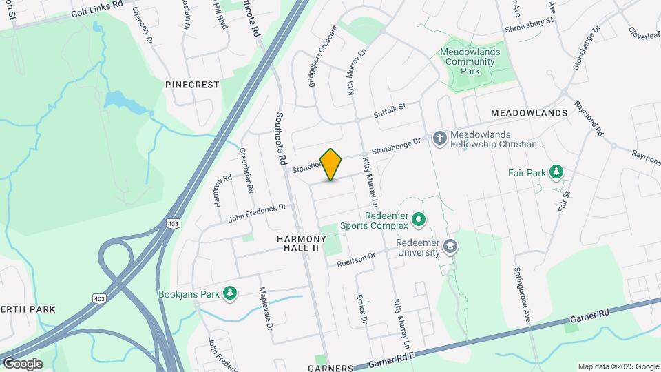 56 Moorland Crescent Map and Location Details