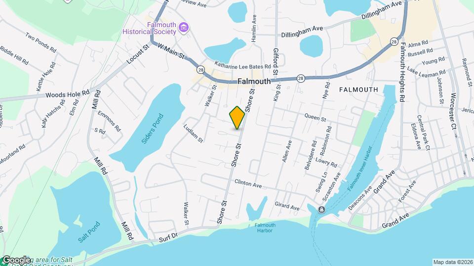 125 Shore St, Unit F Mapa y Detalles de la Ubicación