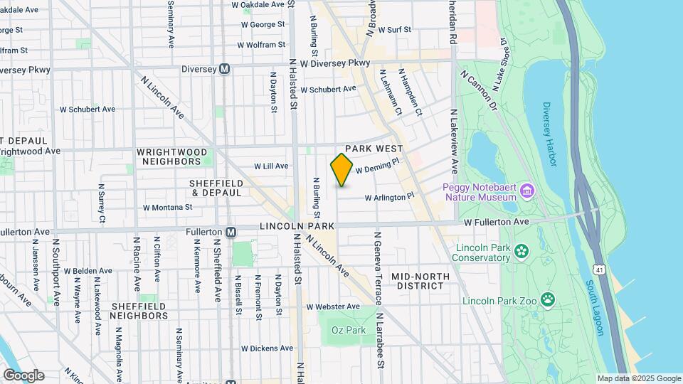650 W Arlington Pl Mapa y Detalles de la Ubicación