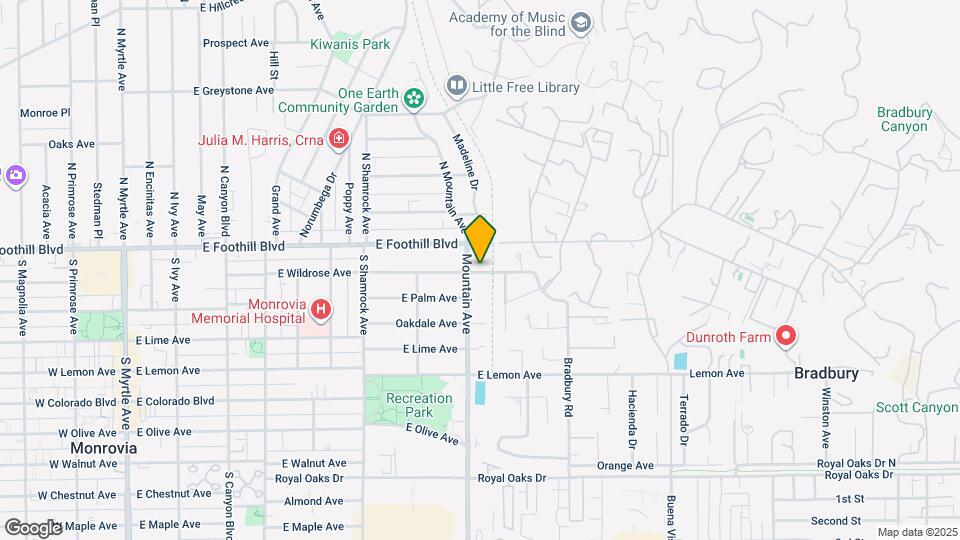 913 Wildrose Ave Map and Location Details