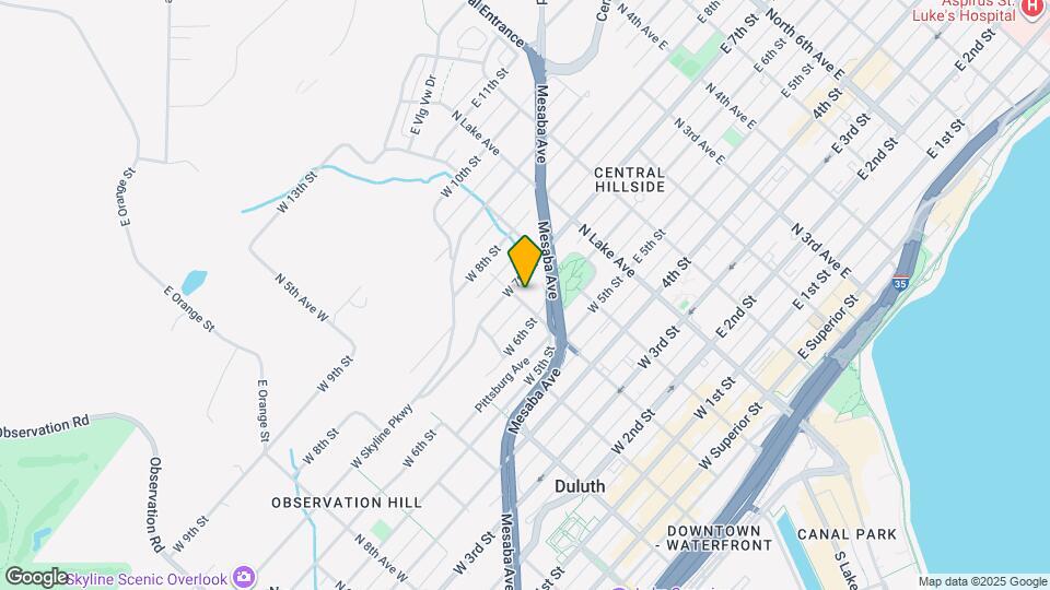 624 N 2nd Ave W, Unit #1 downstairs Map and Location Details