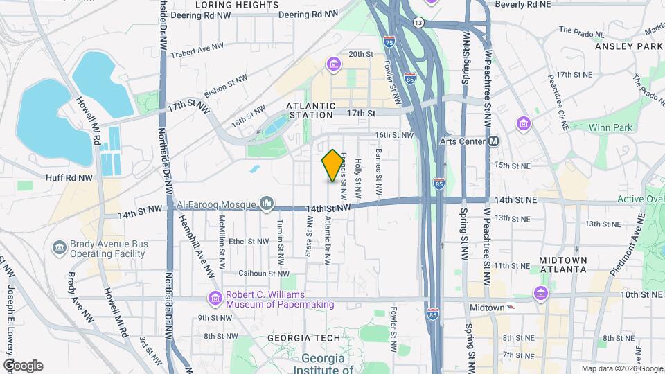 1189 Atlantic Dr NW Map and Location Details