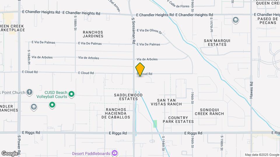 19209 E Cloud Rd Map and Location Details