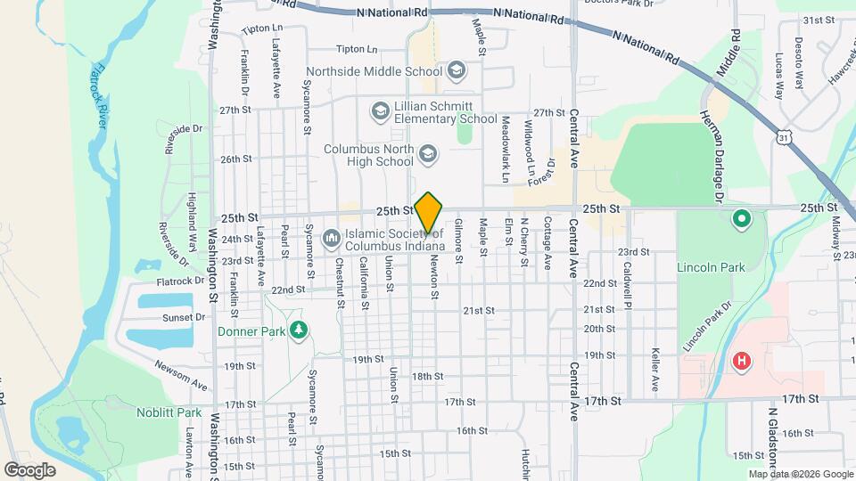 2312 Newton St Map and Location Details