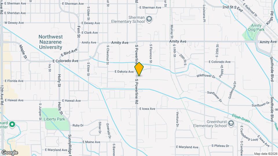 1124 S Powerline Rd Mapa y Detalles de la Ubicación