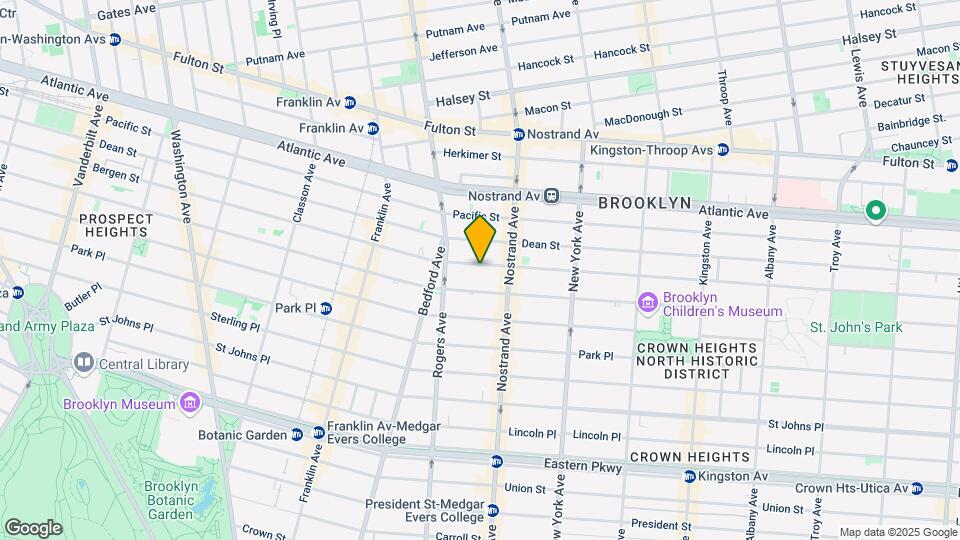 1054 Bergen Street Mapa y Detalles de la Ubicación