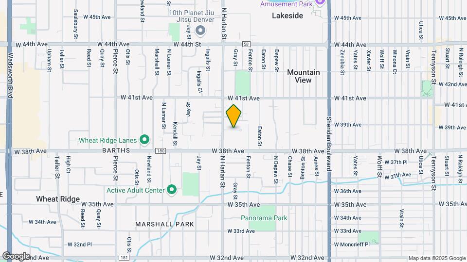 5842 W 39th Ave Map and Location Details
