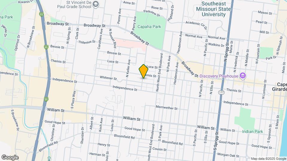 1454 Whitener St Map and Location Details