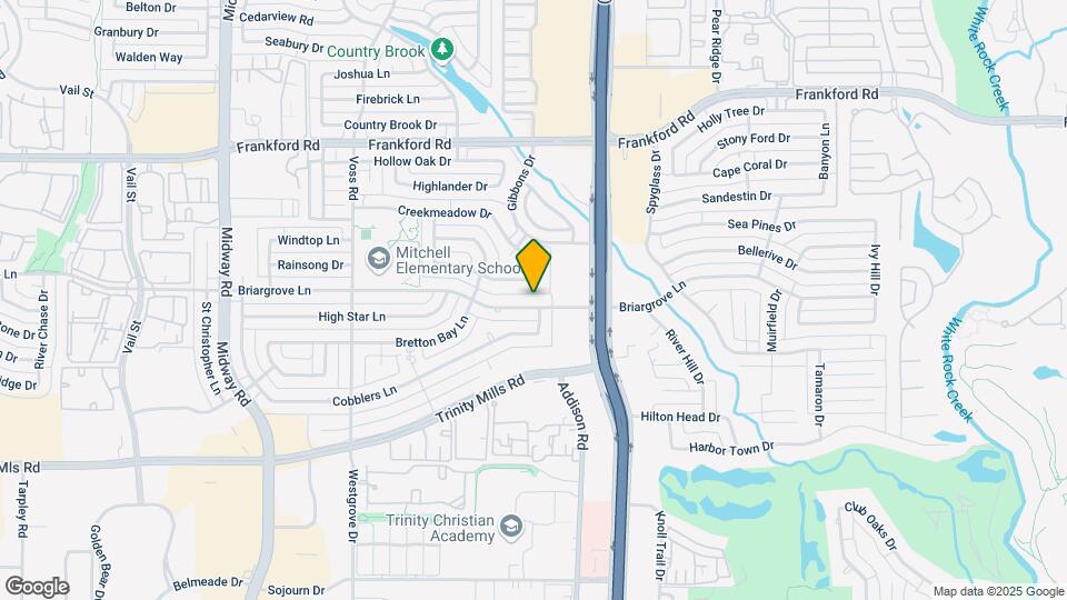 4417 Briargrove Ln Map and Location Details