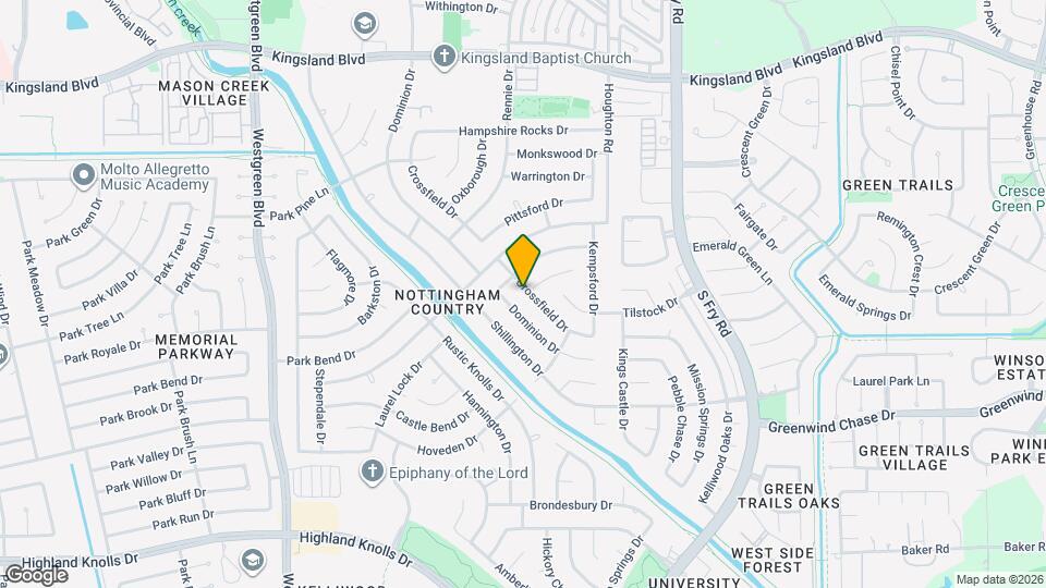 1226 Crossfield Dr Map and Location Details