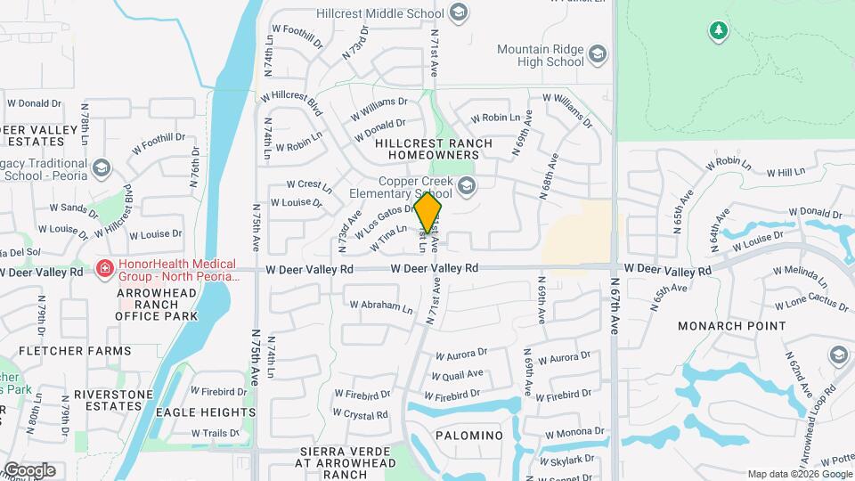 21921 N 71st Ln Map and Location Details